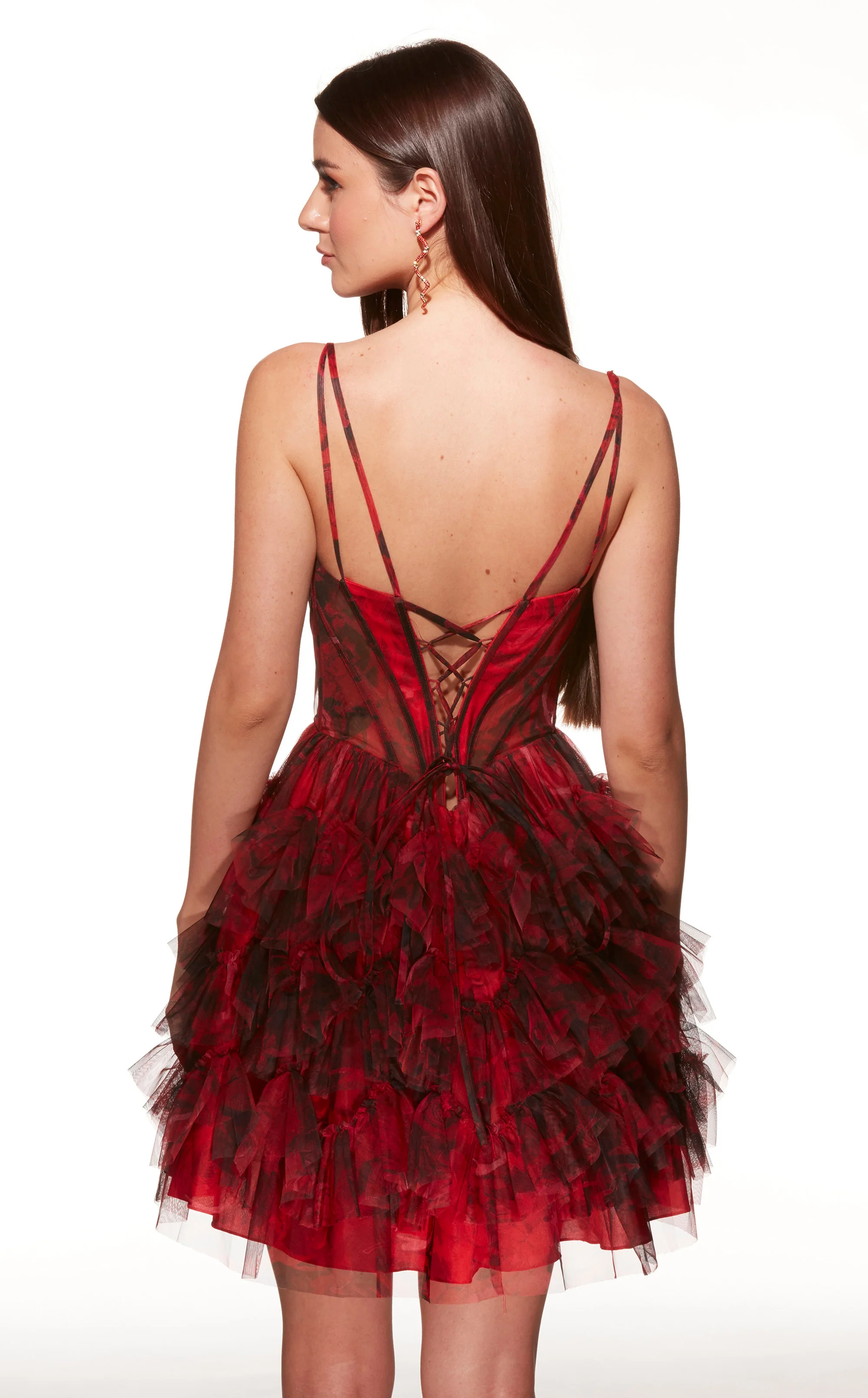 ALYCE Paris 30078 Homecoming Short Plunging Neckline Corset A Line Dress - Image 4