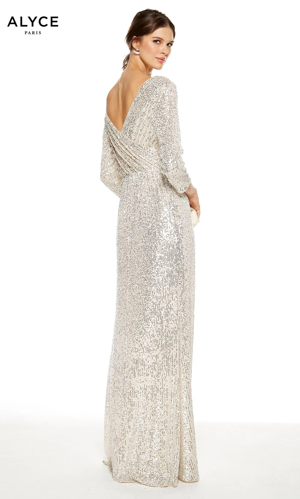 ALYCE Paris 27358 Special Occasion V-neckline Plus Size Straight Dress - Image 4