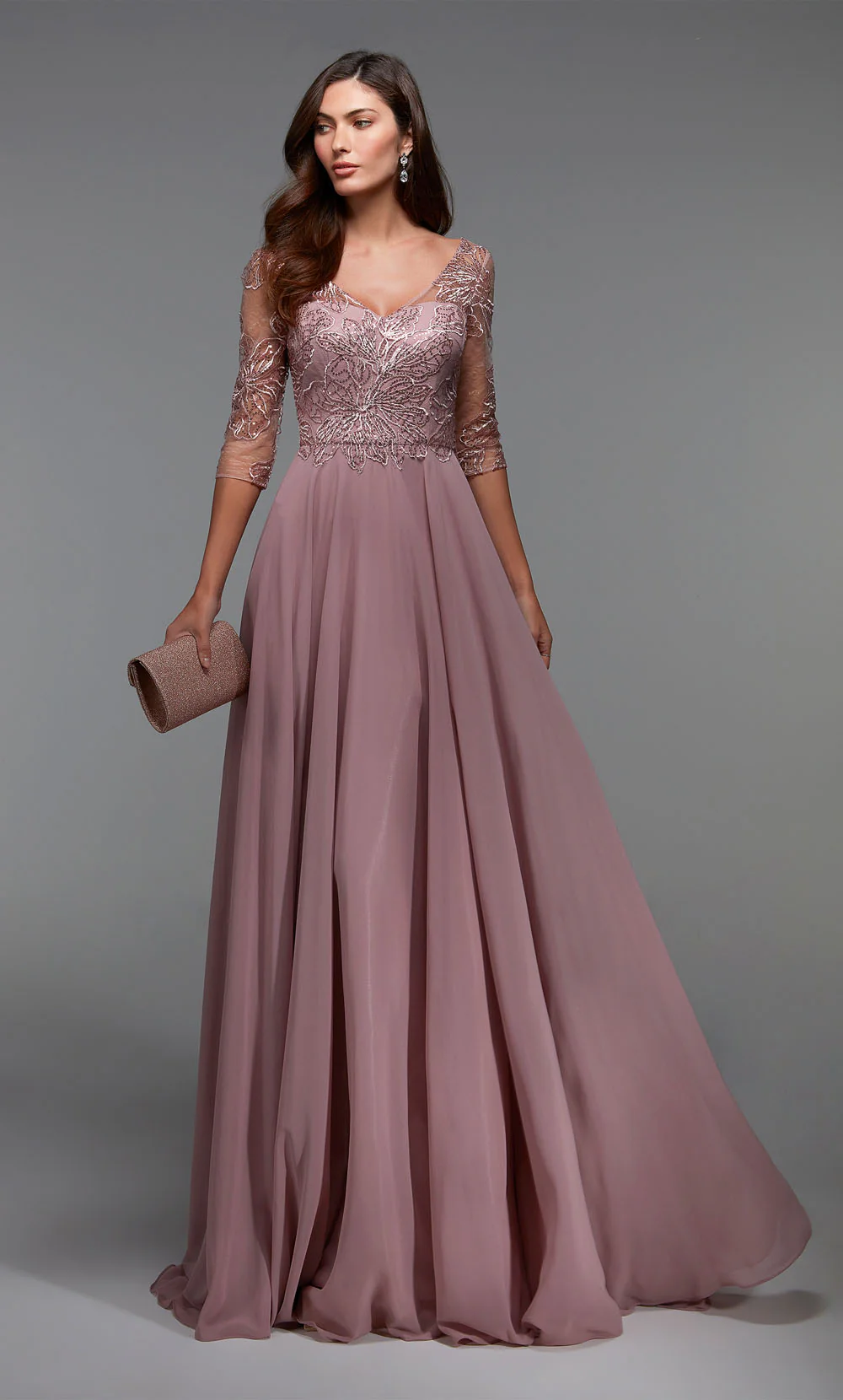 ALYCE Paris 27475 Special Occasion Illusion Neckline Plus Size A Line Dress - Image 5