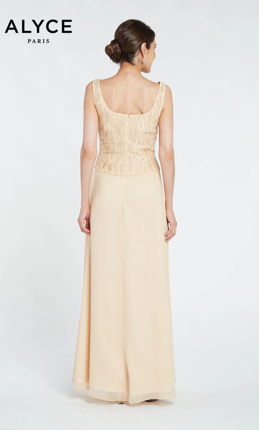 ALYCE Paris 29953 Special Occasion Scoop Neckline Two-piece Straight Dress - Image 5