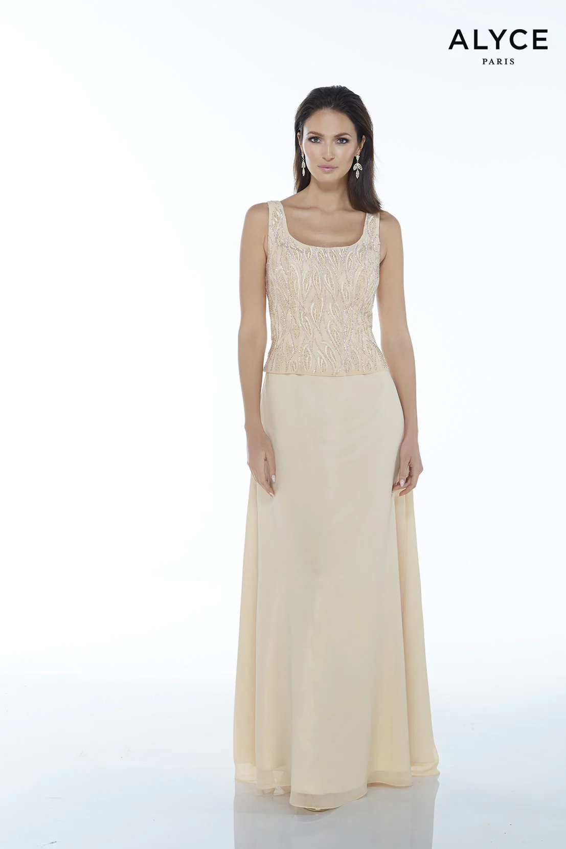 ALYCE Paris 29953 Special Occasion Scoop Neckline Two-piece Straight Dress - Image 6