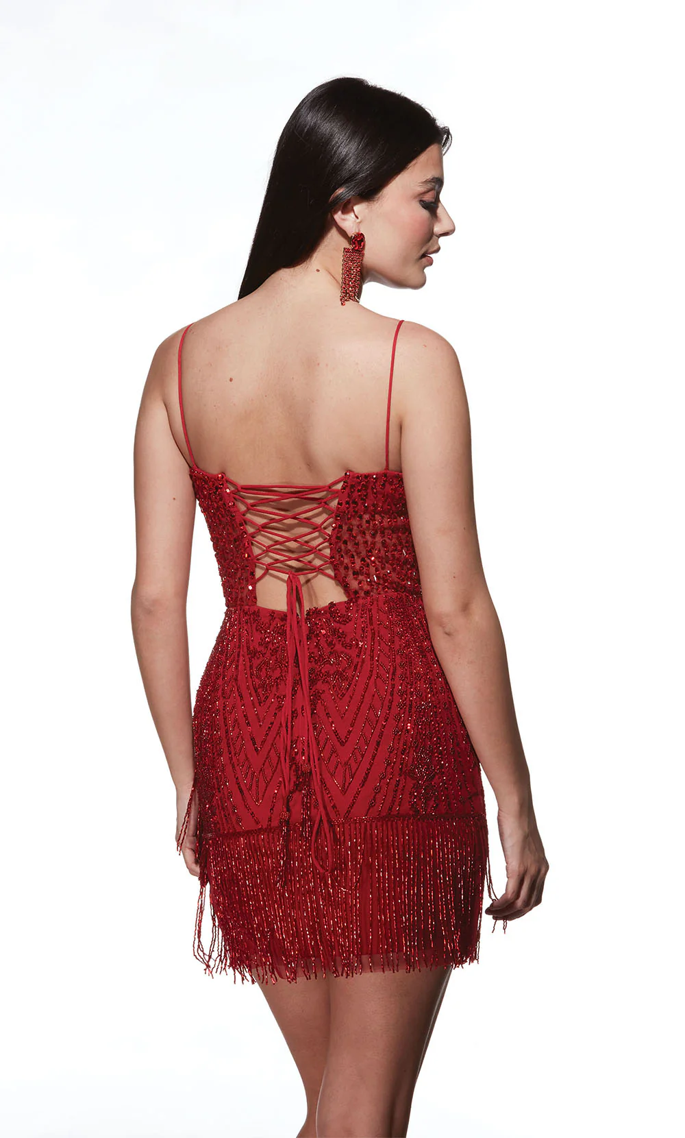 ALYCE Paris 4805 Homecoming Short Straight Across Neckline Corset Straight Dress - Image 4