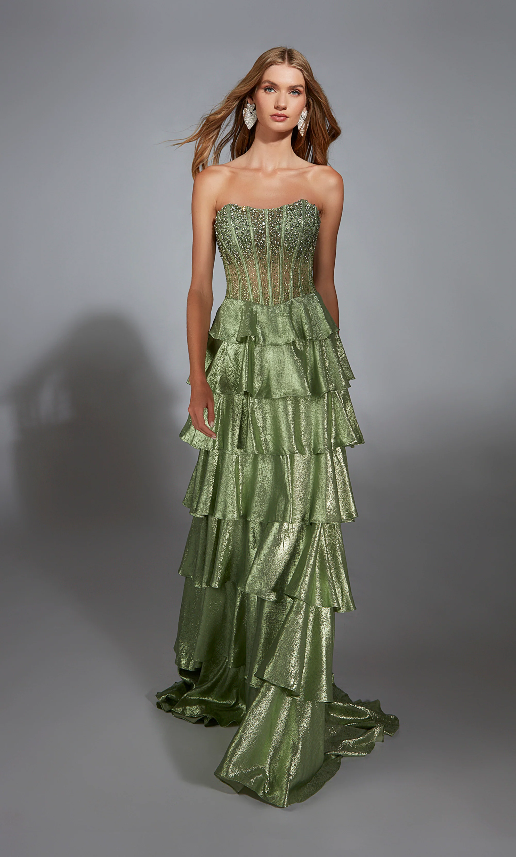 ALYCE Paris 61783 Alyce Long Strapless Neckline Embellished A Line Dress - Image 3